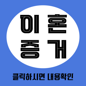 이혼증거